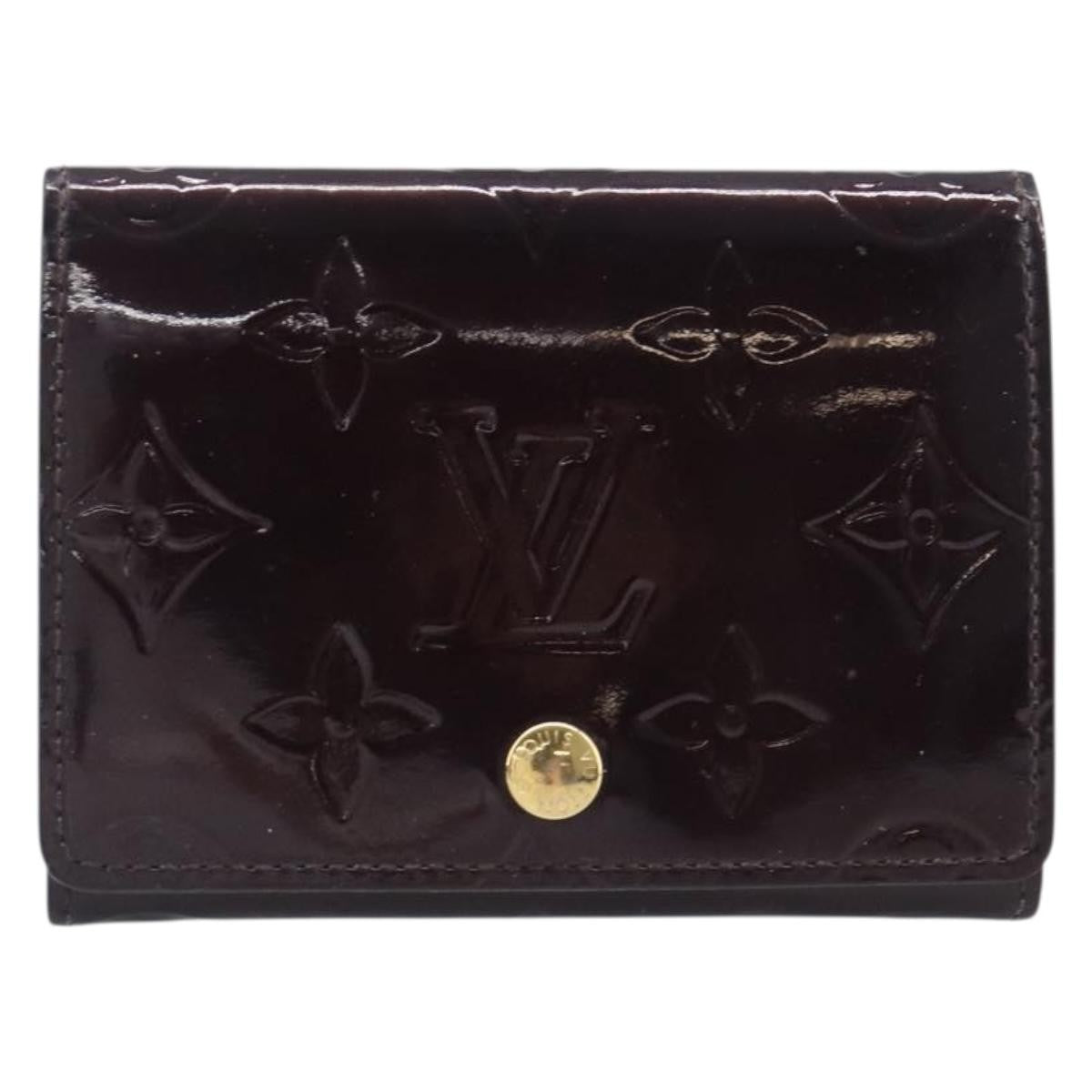 Louis Vuitton Elise Monogram Vernis, Burgundy, Patent Leather, Wallet