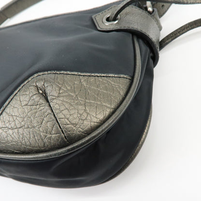 Burberry Shoulder Bag Leather, Black, Nylon, Shoulder Bag