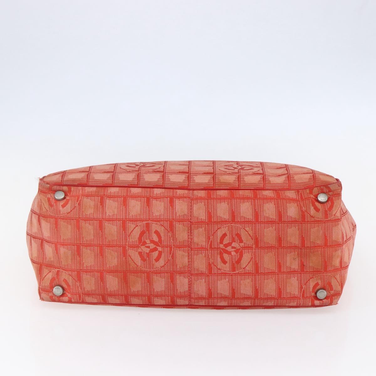 Chanel Travel Line Tote Nylon, RED, NYLON, Tote bag