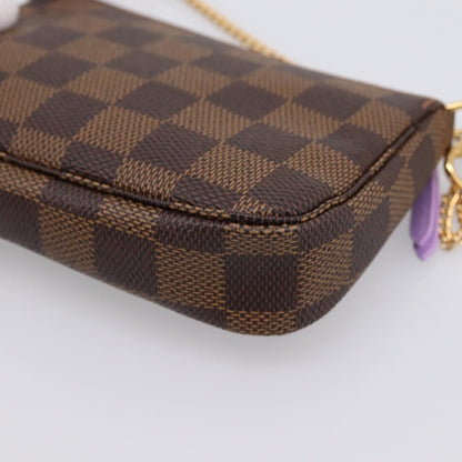 Louis Vuitton Pochette Accessoires Limited Edition Damier, Brown, Canvas, Clutch