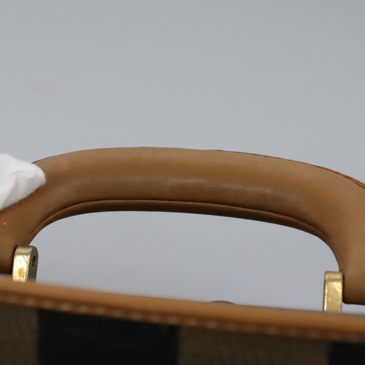 Fendi Pequin, Black, Canvas, travel