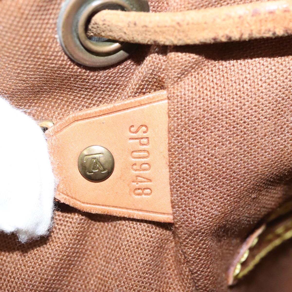 Louis Vuitton Montsouris MM, Brown, Canvas, backpack