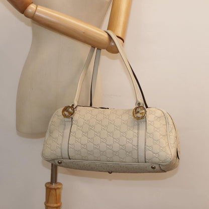 Gucci Vintage, White, Leather, handbag