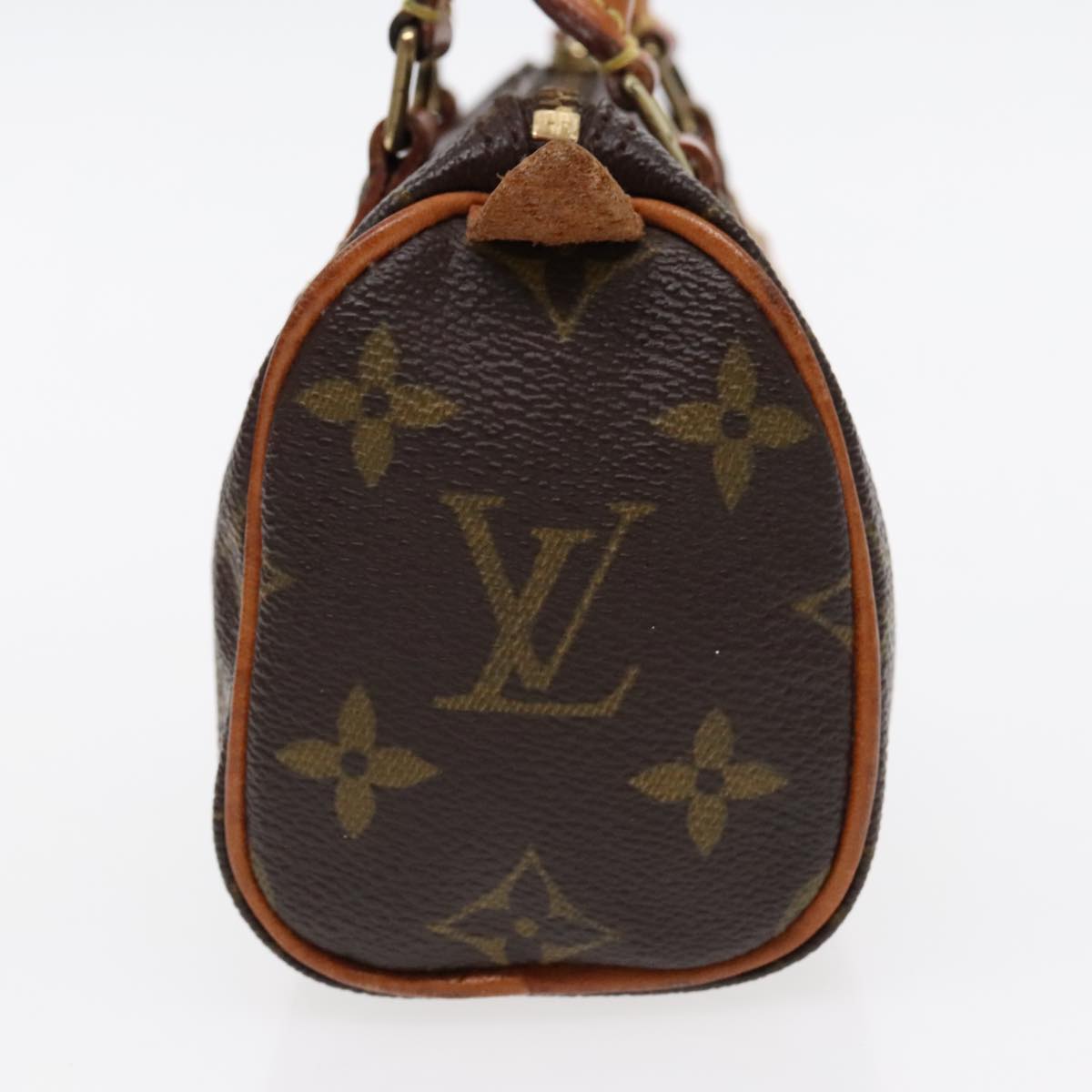 Louis Vuitton Mini speedy, Brown, Canvas, handbag