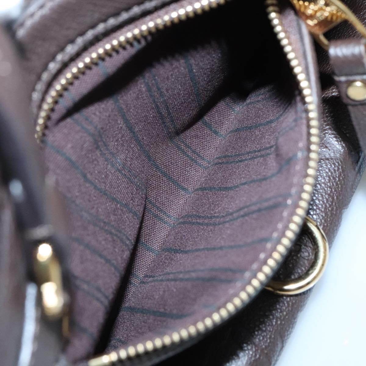 Louis Vuitton Lumineuse, Brown, Leather, tote