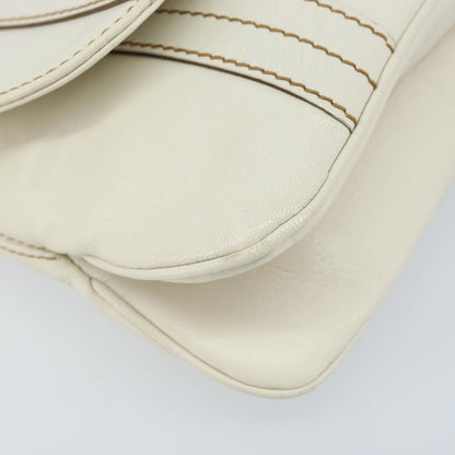 Gucci Vintage Leather, White, Leather, Handbag
