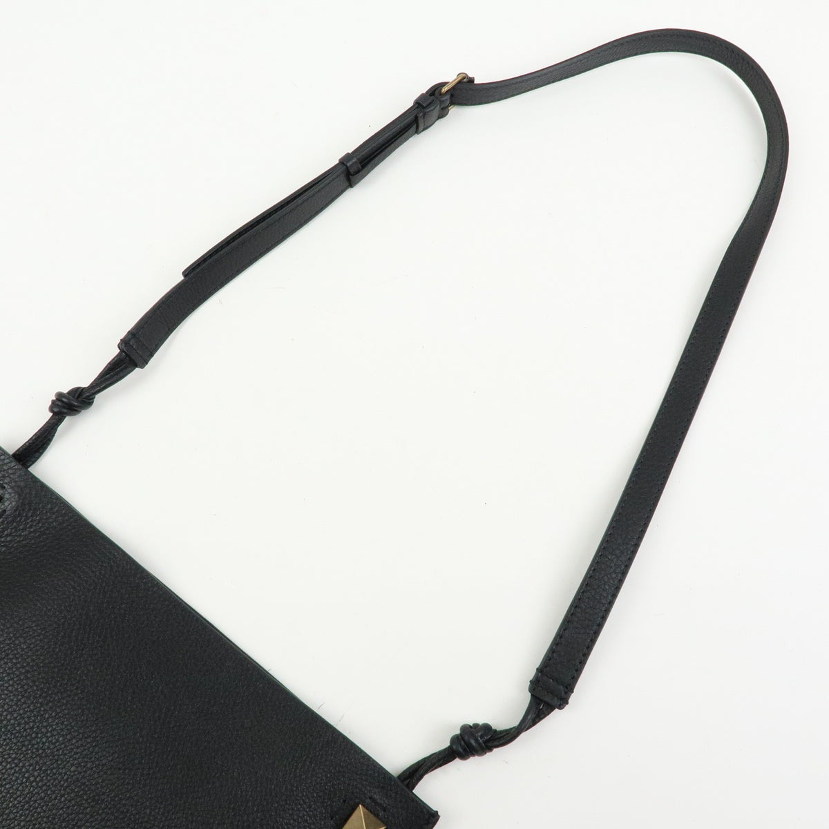 Valentino Garavani Vintage Leather, Black, Leather, Shoulder Bag