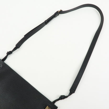 Valentino Garavani Vintage Leather, Black, Leather, Shoulder Bag