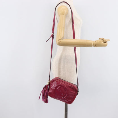 Gucci Soho Disco Patent, Pink, Patent Leather, Crossbody Bag