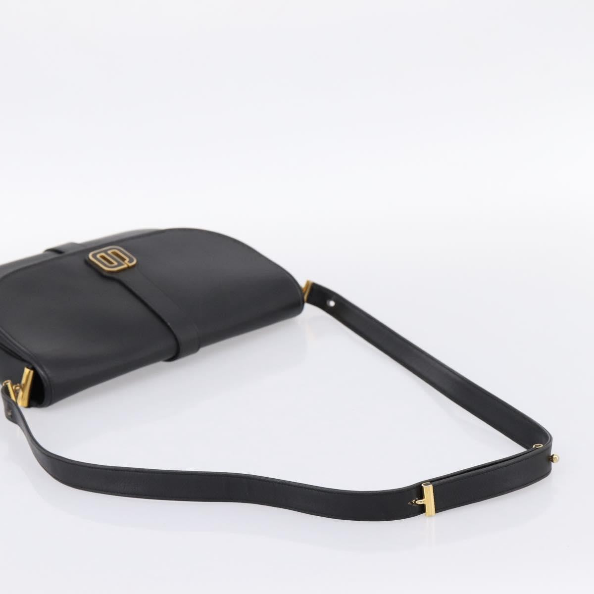 Christian Dior Shoulder Leather, Black, Leather, Shoulder Bag