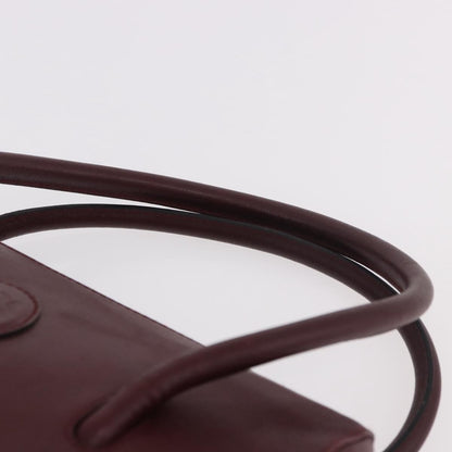 Cartier Must Line Leather, Burgundy, Leather, Handbag