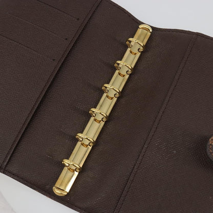 Louis Vuitton Ring Agenda Cover Damier, Brown, Canvas, Briefcase