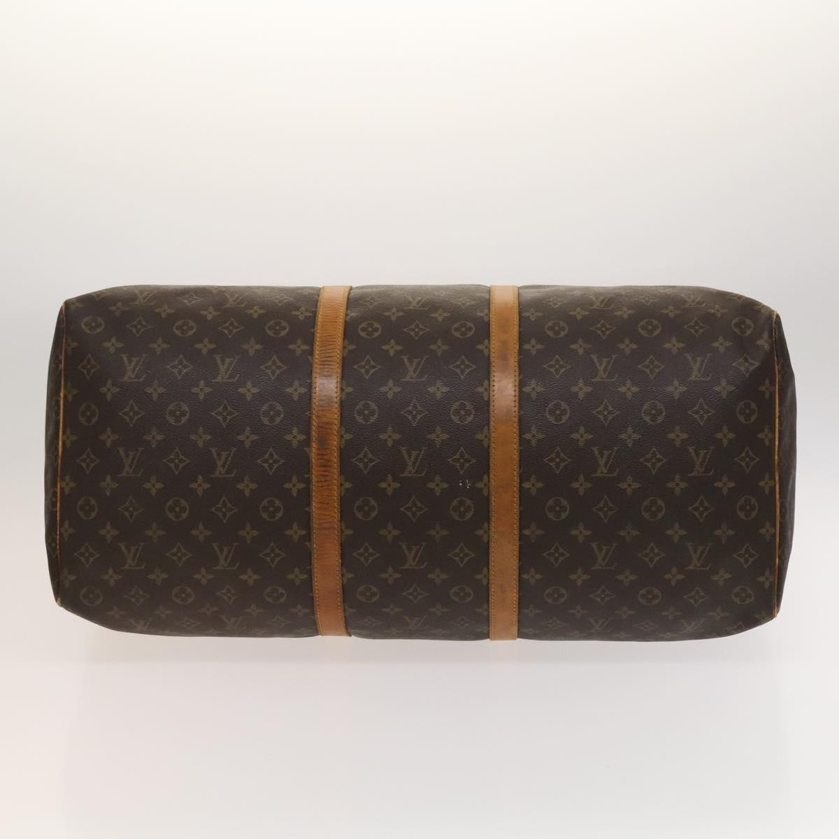 Louis Vuitton Keepall 60, Brown, Canvas, travel