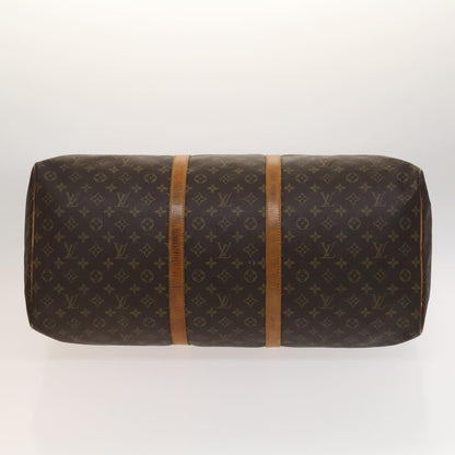 Louis Vuitton Keepall 60, Brown, Canvas, travel