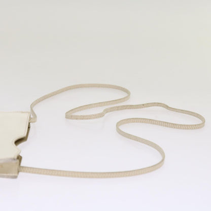 Hermès, White, Leather, shoulder