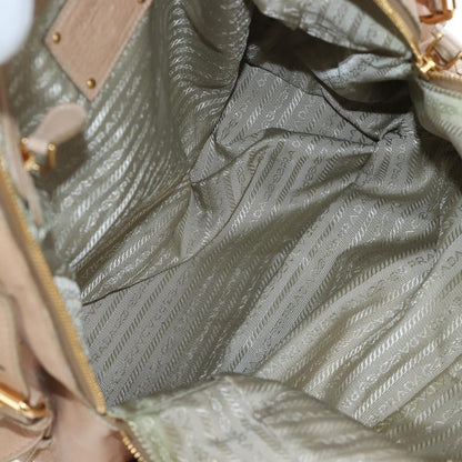 Prada Tote Leather, Beige, Leather, Tote Bag