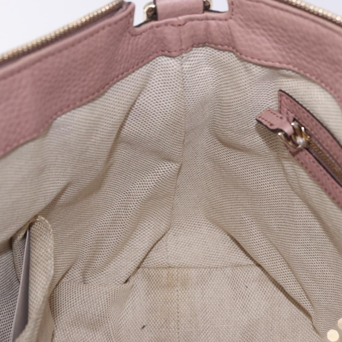 Gucci Soho Working Leather, Pink, Leather, Tote Bag