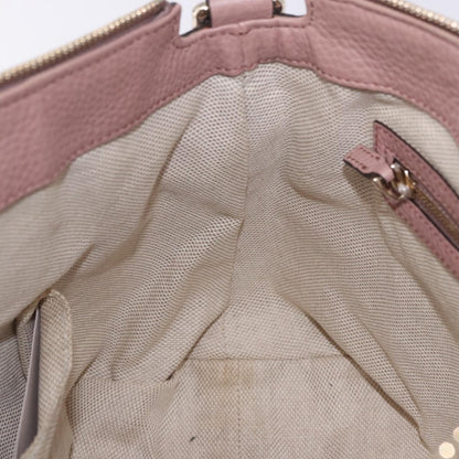 Gucci Soho Working Leather, Pink, Leather, Tote Bag