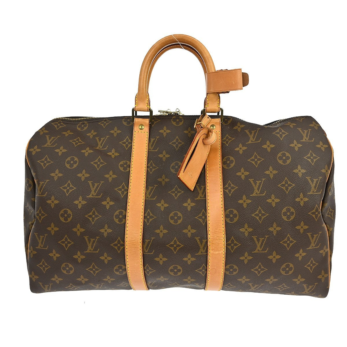 Louis Vuitton Keepall Monogram Canvas, Brown, Canvas, Travel Bag