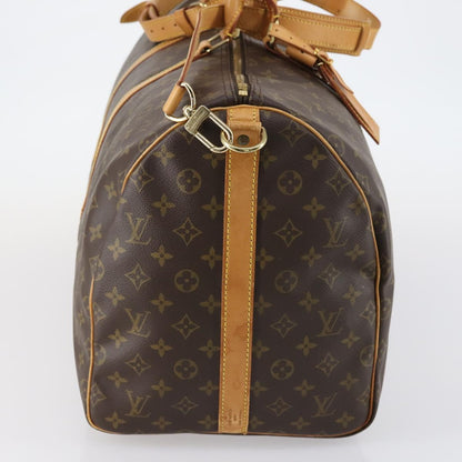 Louis Vuitton Keepall Bag Monogram Canvas, BROWN, CANVAS, Travel bag