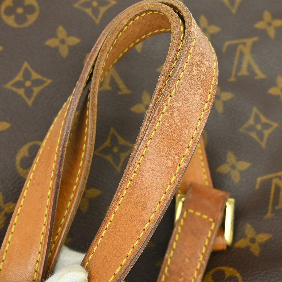 Louis Vuitton Cabas Mezzo Monogram Canvas, Brown, Canvas, Shoulder Bag