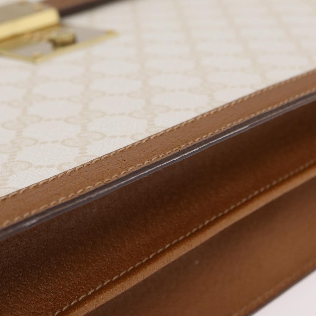 Gucci Business GG Canvas with Leather, Beige, Canvas, Handbag