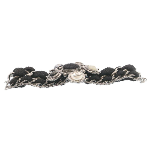 Chanel, Black, Metal, bracelet