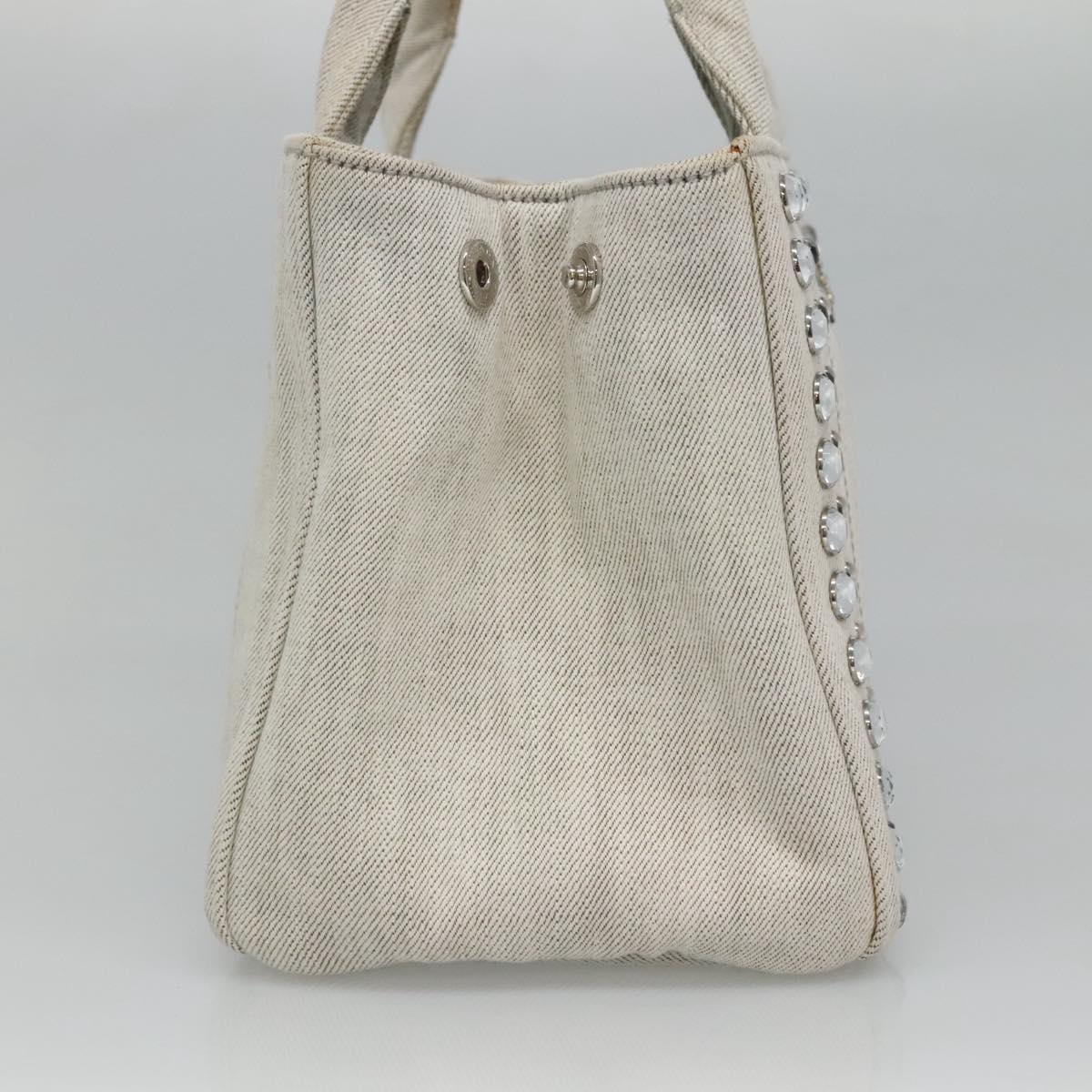 Prada Canapa, Grey, Denim - Jeans, handbag
