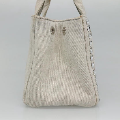 Prada Canapa, Grey, Denim - Jeans, handbag