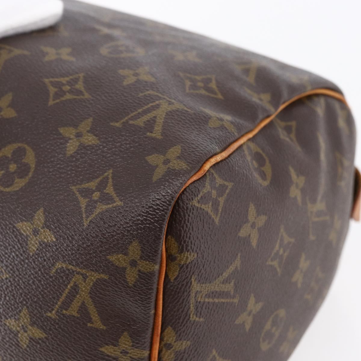 Louis Vuitton Speedy Handbag Monogram Canvas, BROWN, CANVAS, Handbag