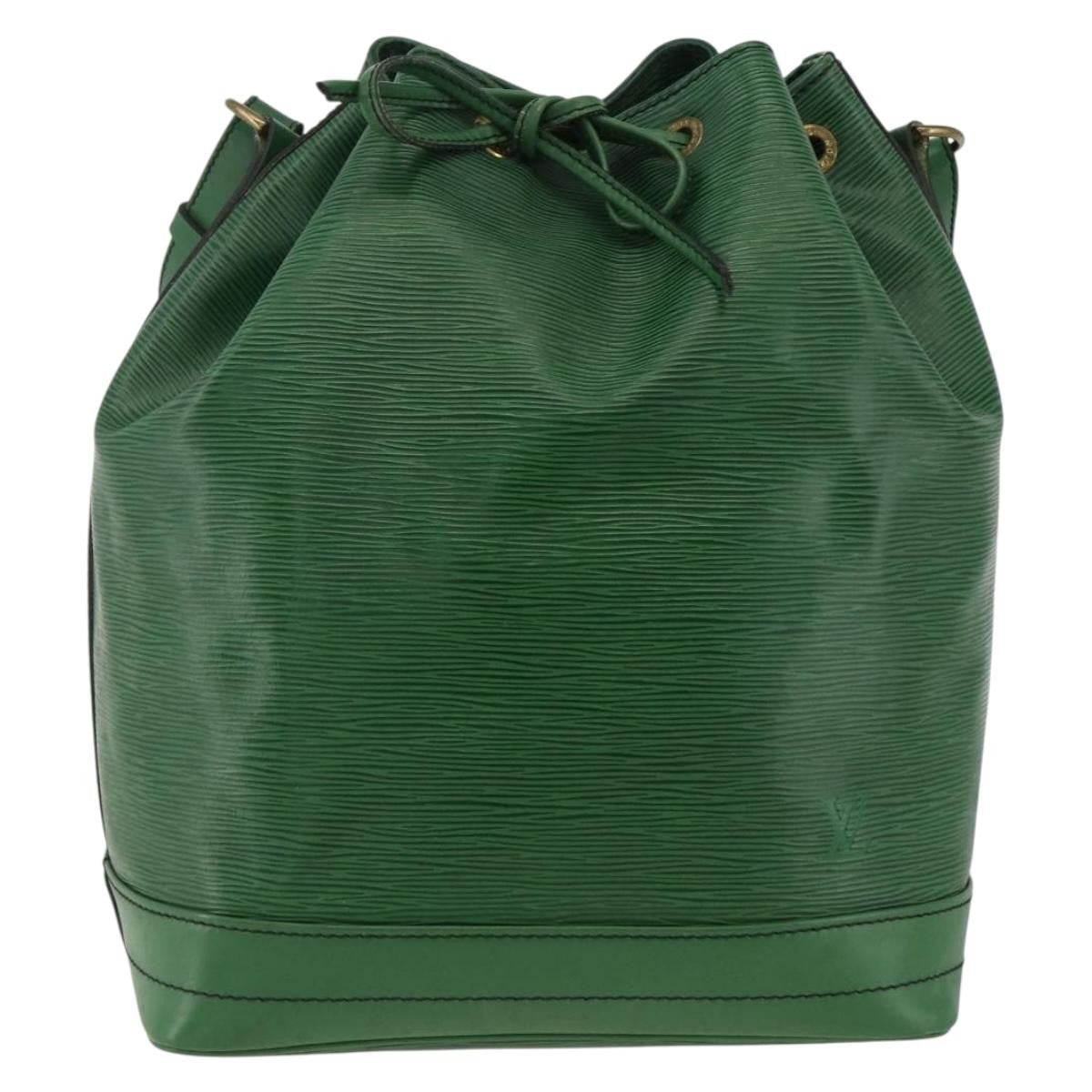 Louis Vuitton Noé Epi, Green, Leather, Shoulder Bag