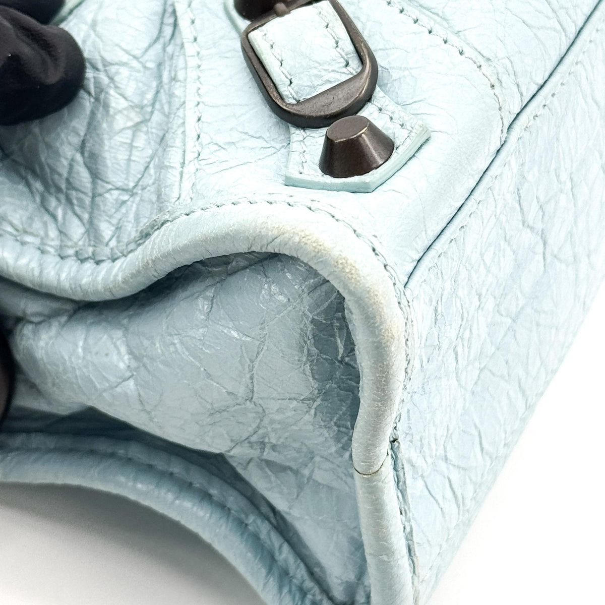 Balenciaga City Leather, Blue, Other, Handbag