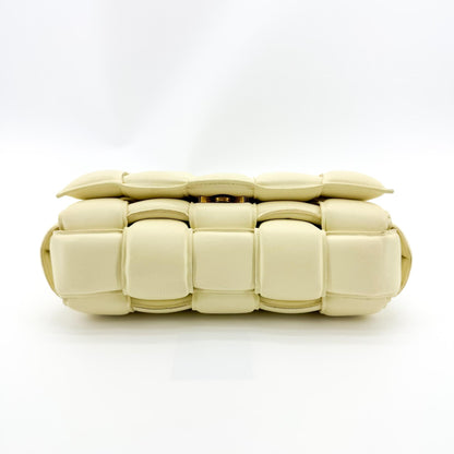 Bottega Veneta Cassette Padded Maxi Intrecciato Leather, Yellow, Leather, Crossbody Bag