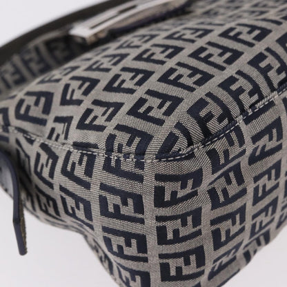 Fendi Baguette Zucchino Canvas, Navy, Canvas, Handbag