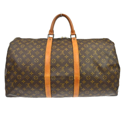 Louis Vuitton Keepall Monogram, Brown, Canvas, Travel Bag
