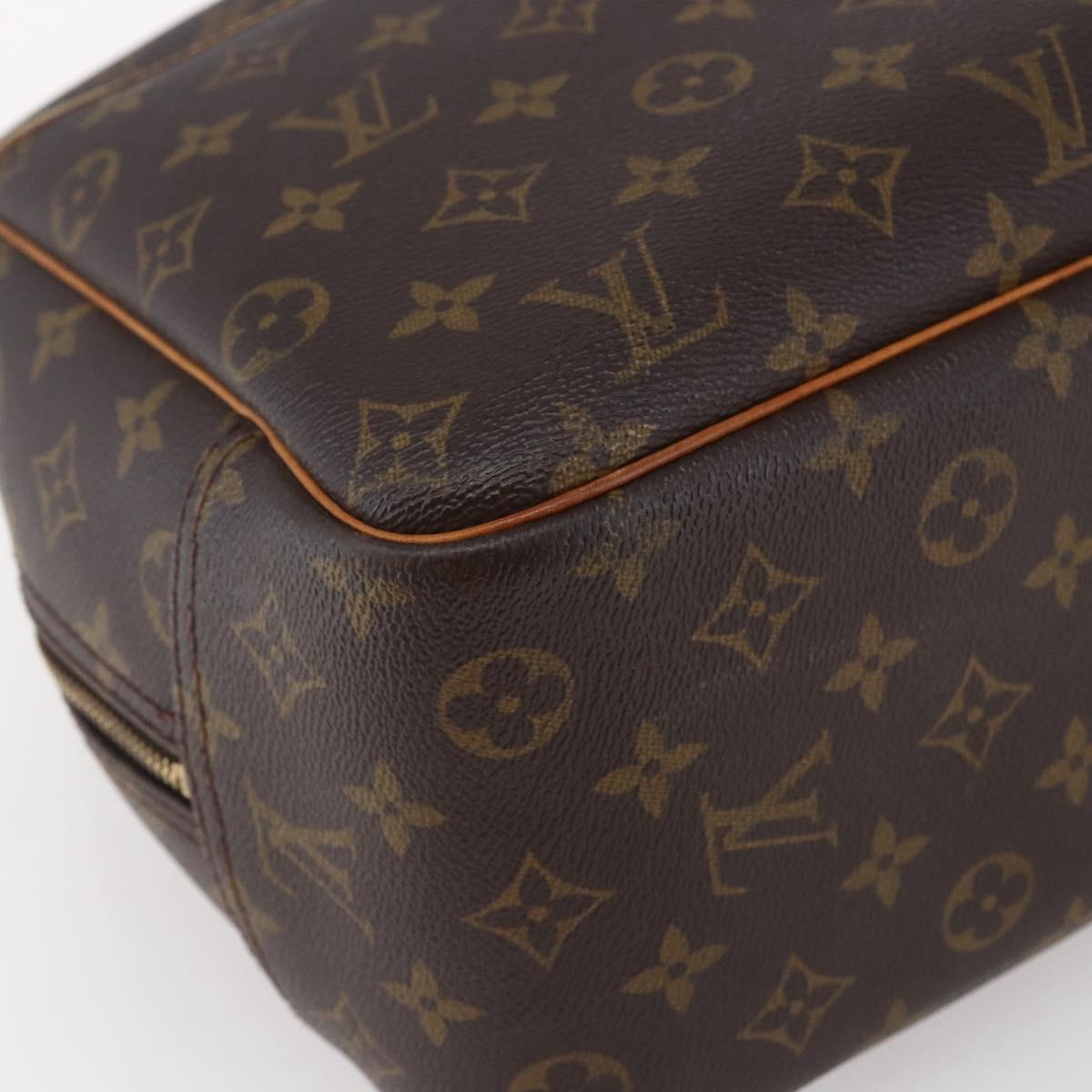 Louis Vuitton Deauville Handbag Monogram Canvas, BROWN, CANVAS, Handbag