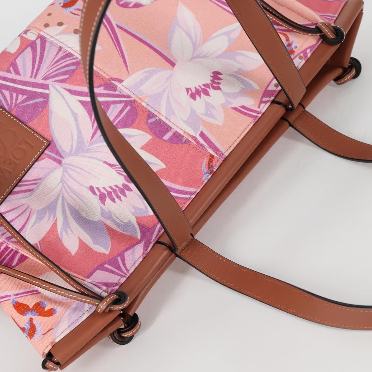 Loewe Paula's Ibiza Cushion Printed Canvas, Pink, Canvas, Tote Bag