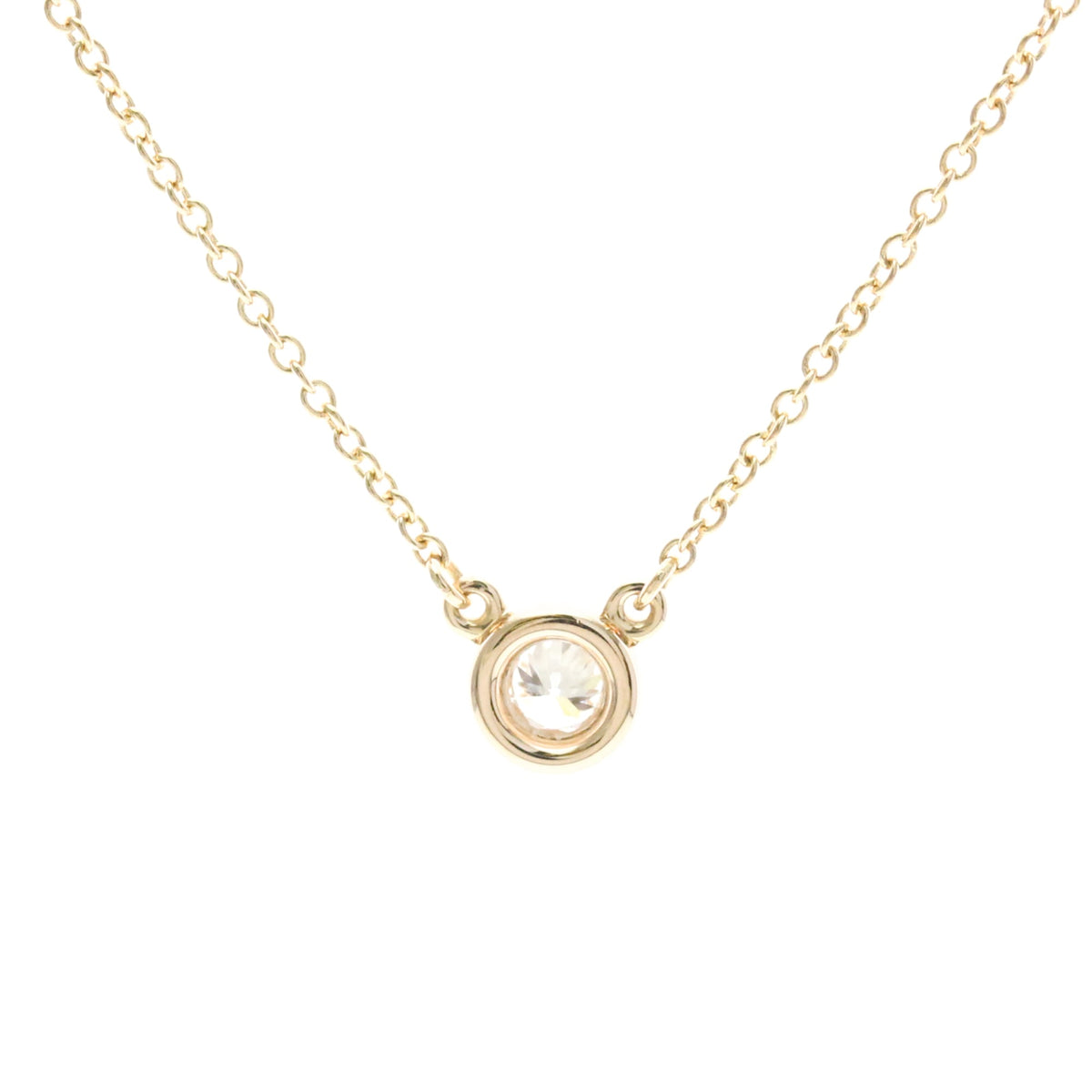 Tiffany & Co. Elsa Peretti Diamonds By The Yard Pendant 18K Rose Gold with Pear-Shaped Diamond, Gold, Pink Gold, Necklace