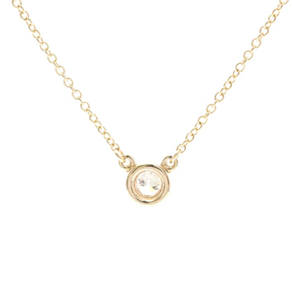 Tiffany & Co. Elsa Peretti Diamonds By The Yard Pendant 18K Rose Gold with Pear-Shaped Diamond, Gold, Pink Gold, Necklace