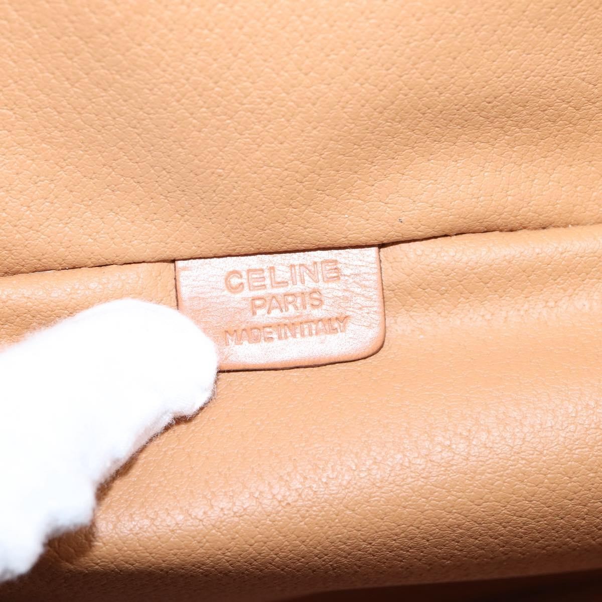 Celine Top Handle Vanity Box Triomphe Coated Canvas, Brown, Canvas, Handbag