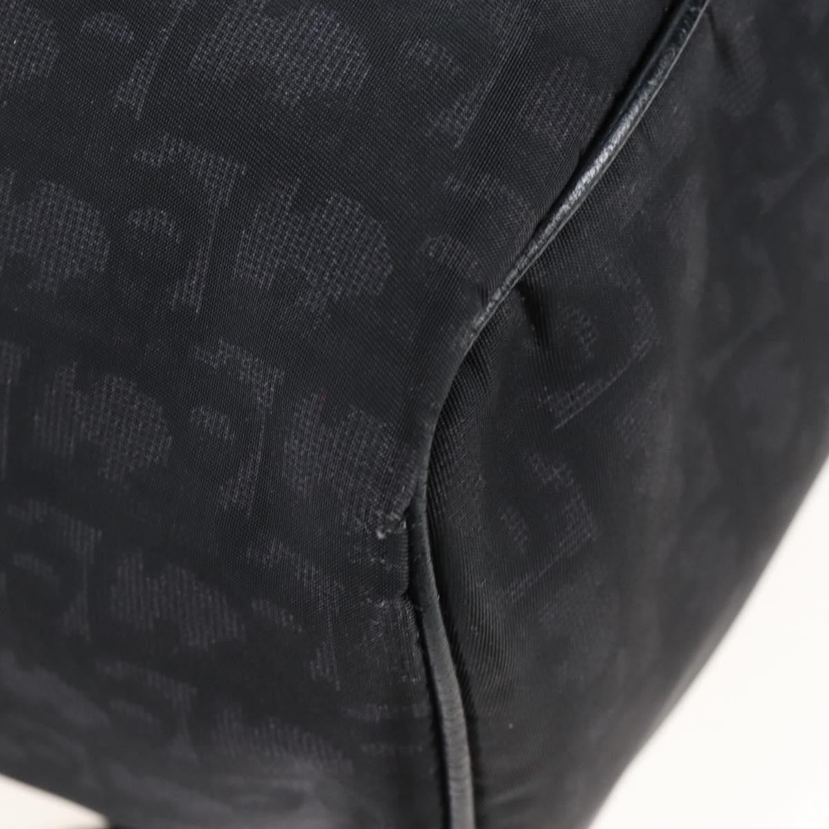 Christian Dior Motion Oblique Canvas with Leather, Black, Canvas, Backpack
