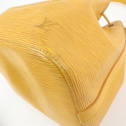 Louis Vuitton Petit Noe Epi Leather, Yellow, Leather, Handbag