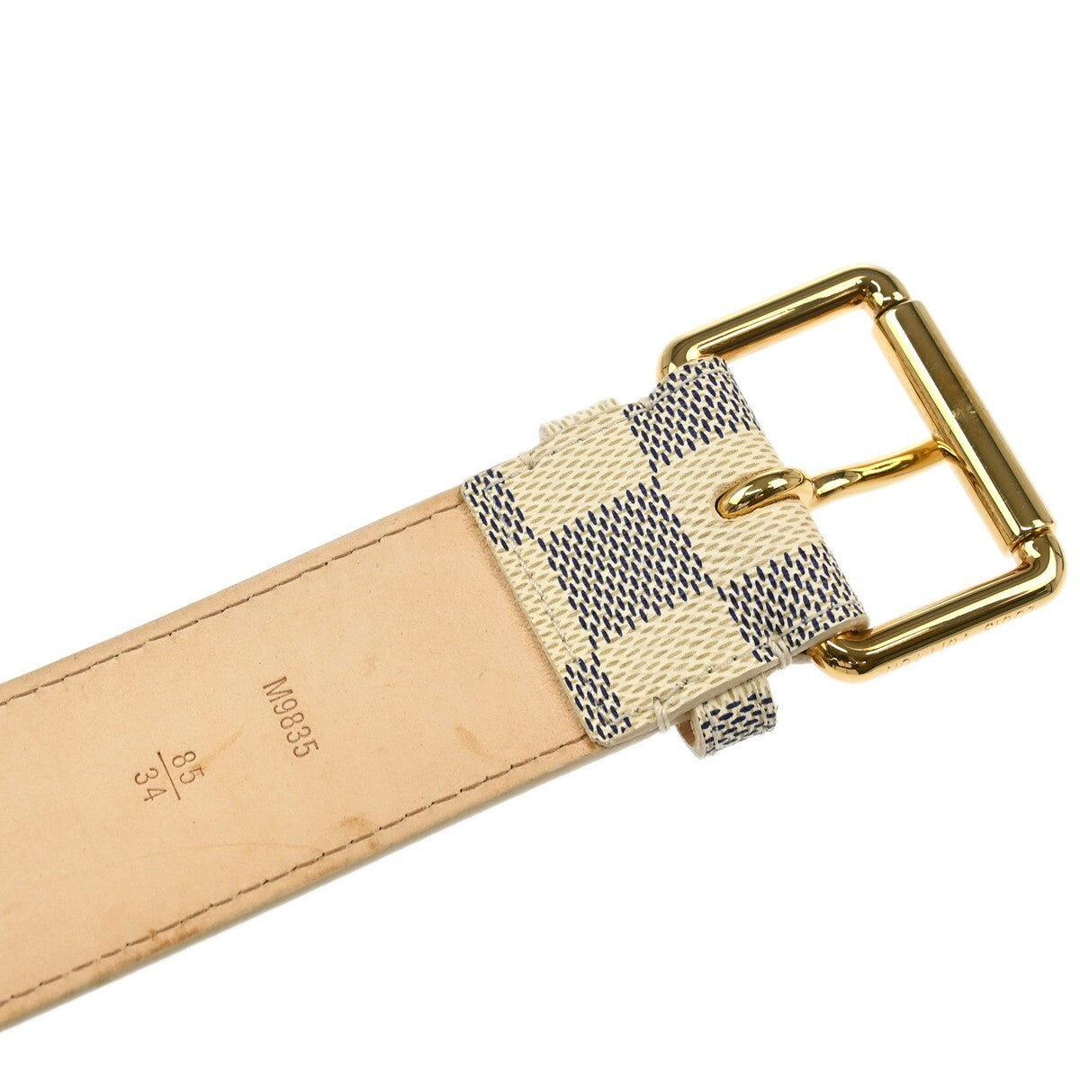 Louis Vuitton Solo Belt Damier Ebene, White, Canvas, Shoulder Bag