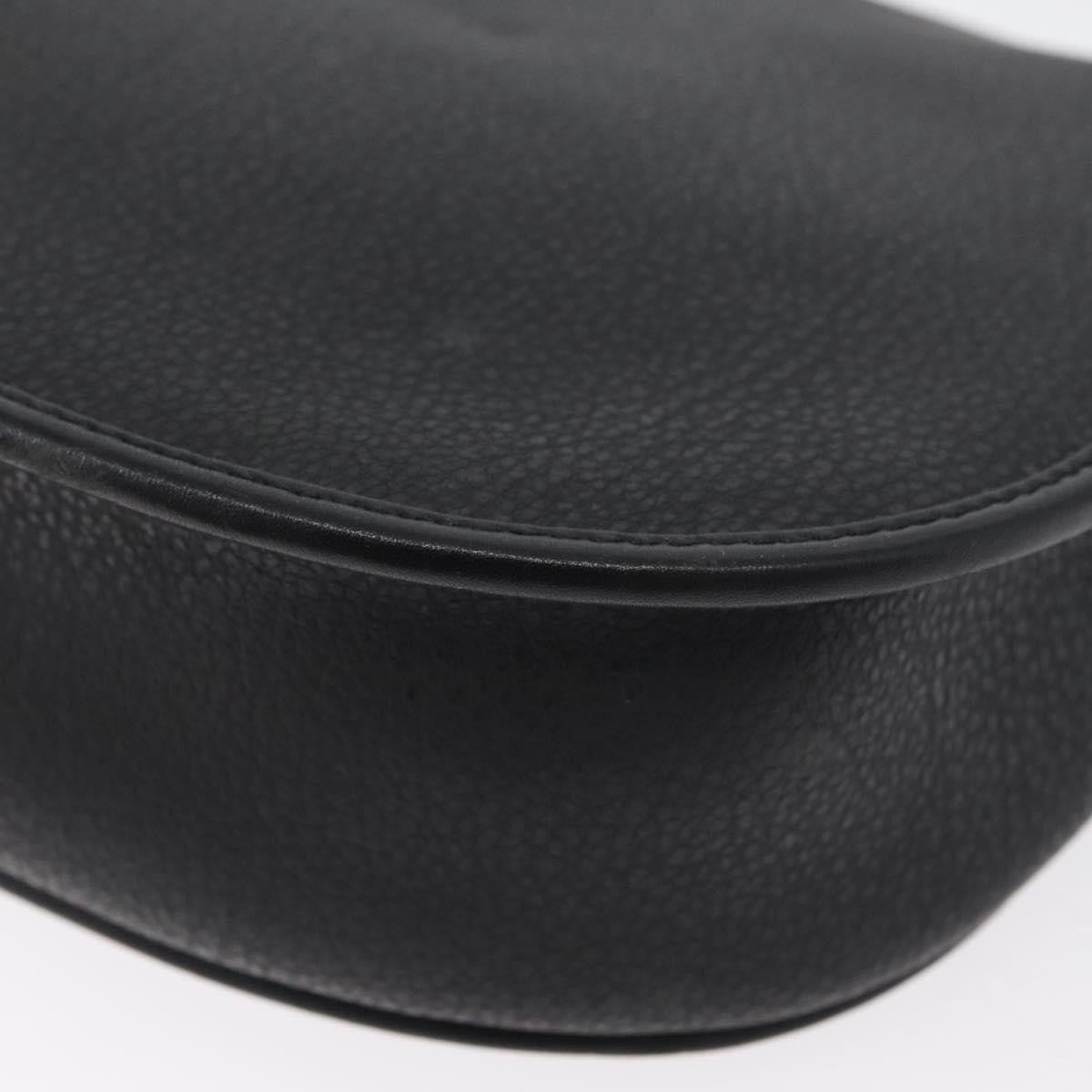 Gucci Vintage Leather, Black, Leather, Shoulder Bag