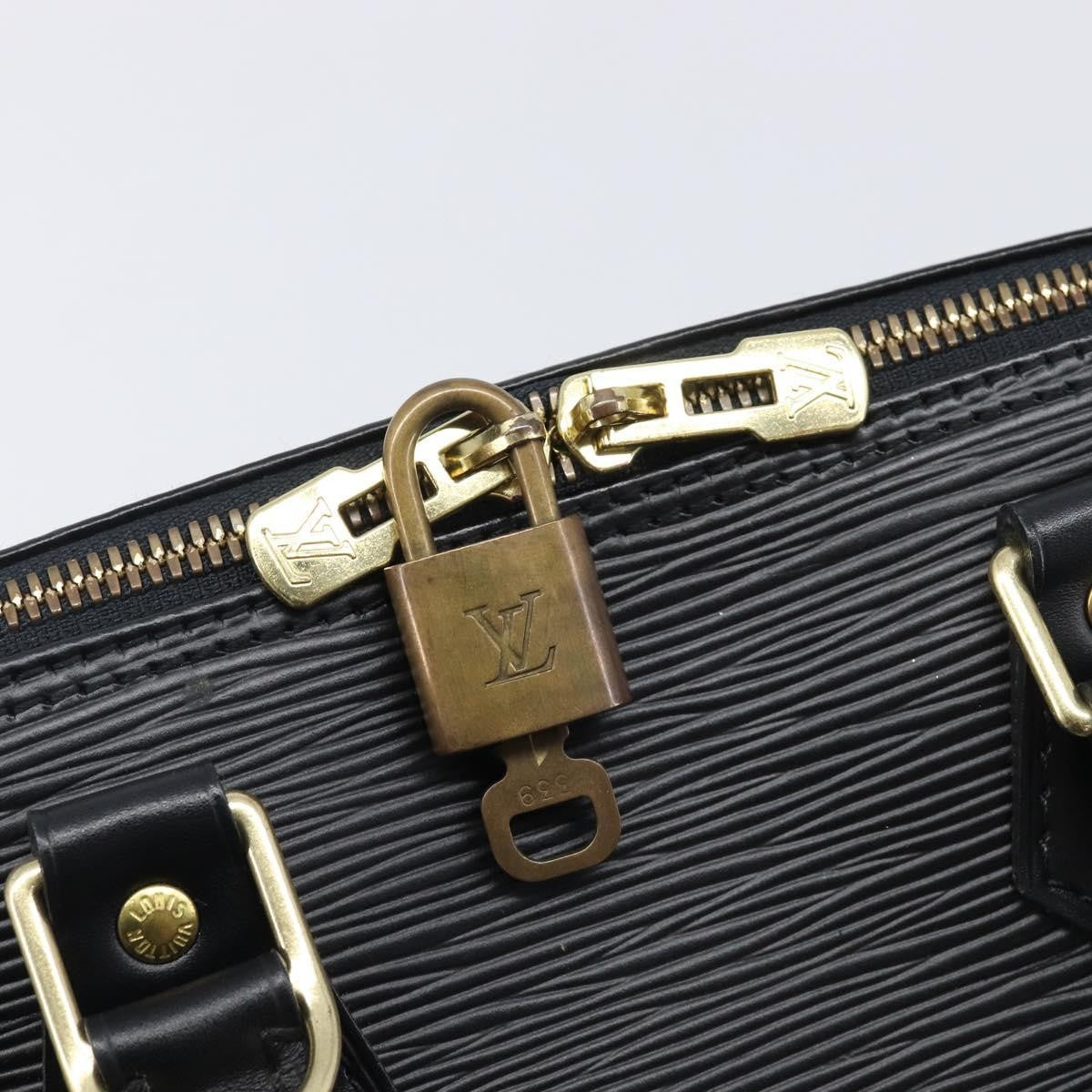 Louis Vuitton Vintage Alma Epi Leather, Black, Leather, Handbag