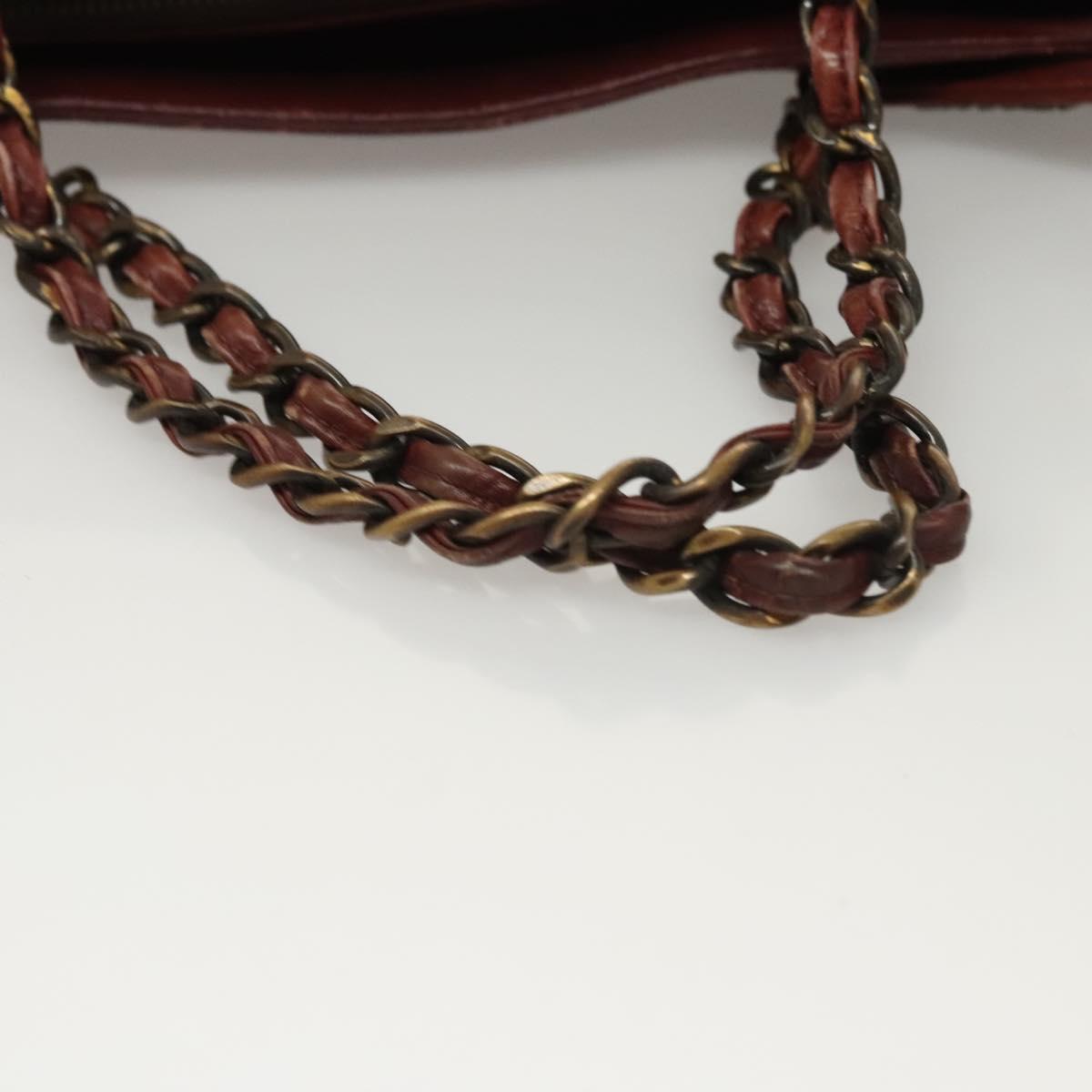 Chanel, Burgundy, Leather, handbag