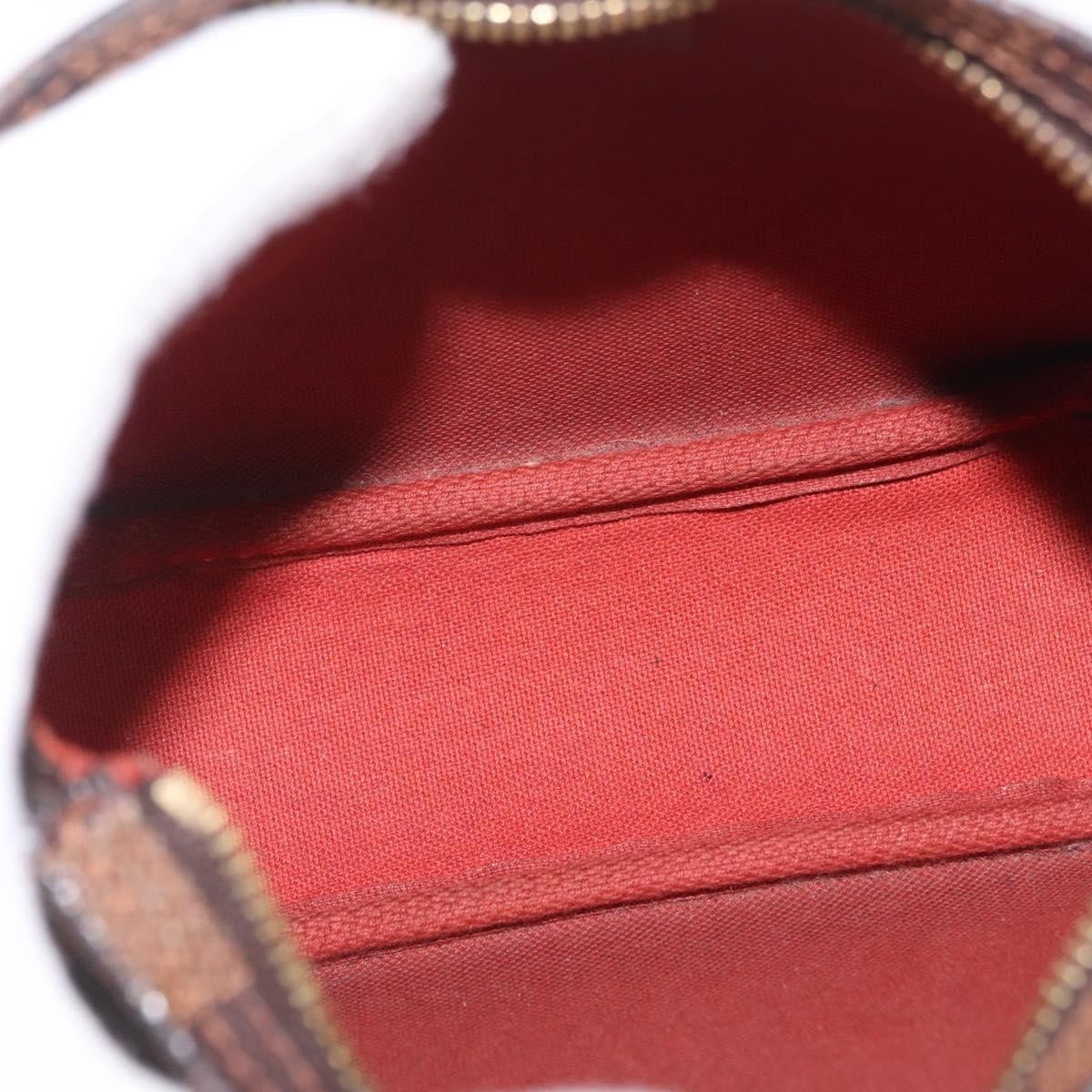 Louis Vuitton Trousse Make Up Damier, Brown, Canvas, Clutch