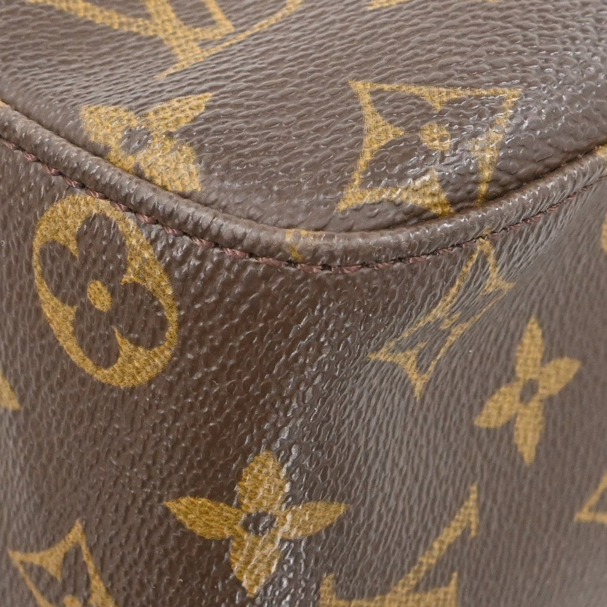 Louis Vuitton Looping Monogram Canvas, Brown, Canvas, Handbag