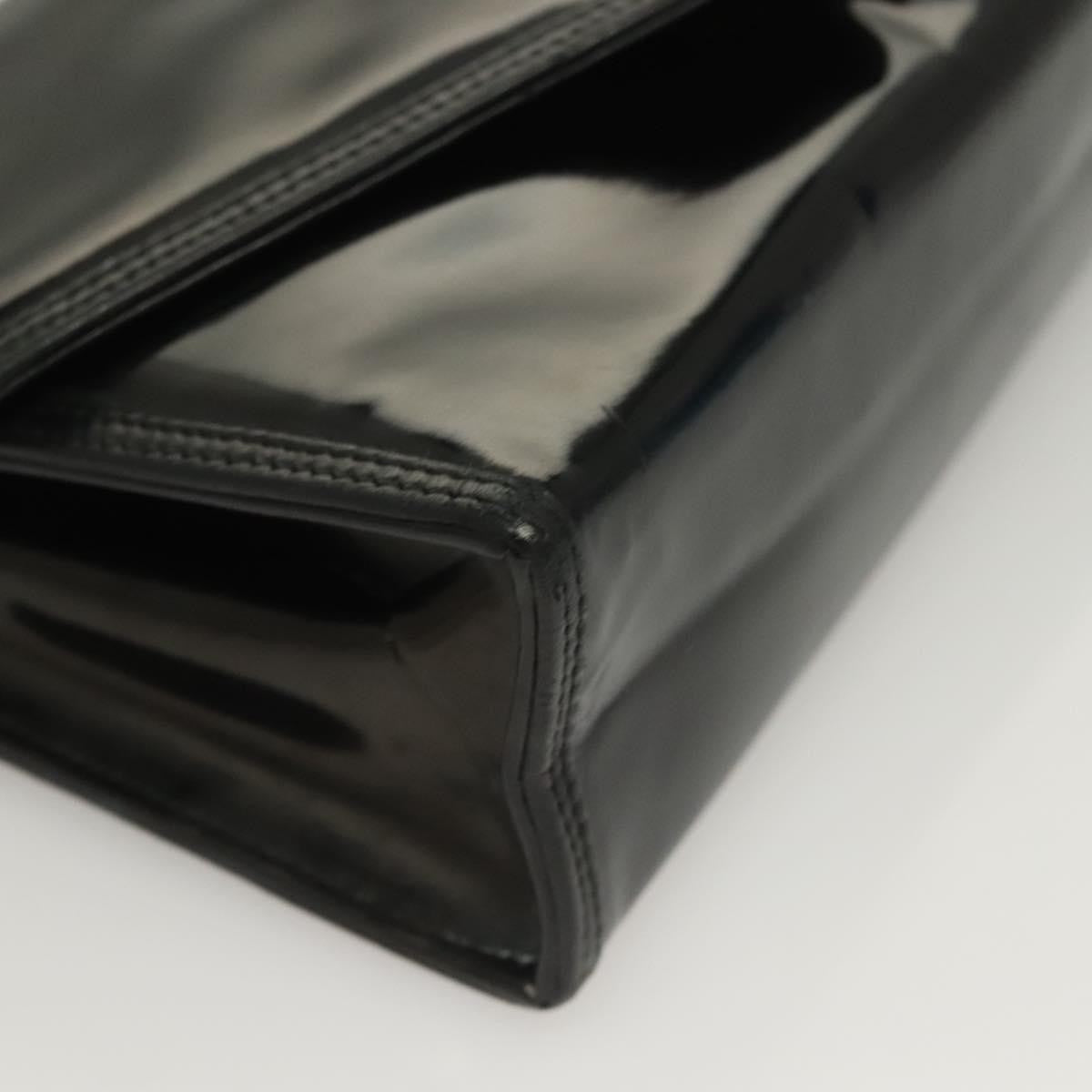 Chanel CC Envelope Flap Patent Leather, Black, Patent Leather, Clutch