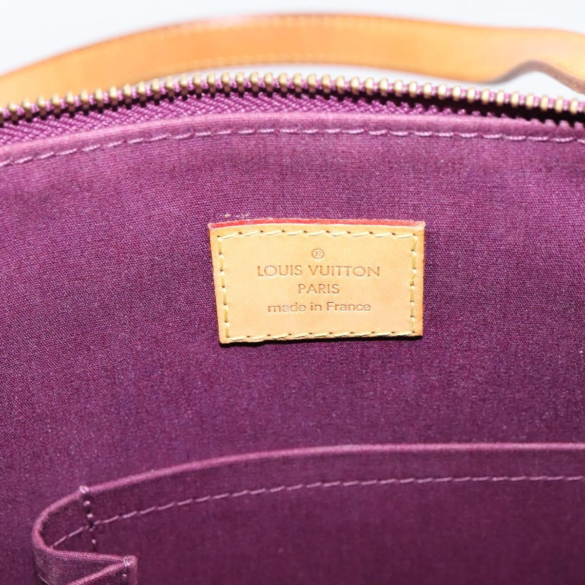 Louis Vuitton Bellevue Monogram Vernis, Purple, Patent Leather, Handbag